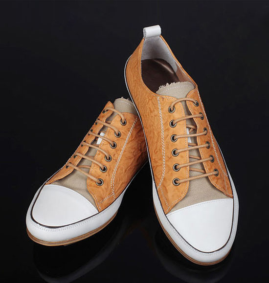 hand made leather sneakers